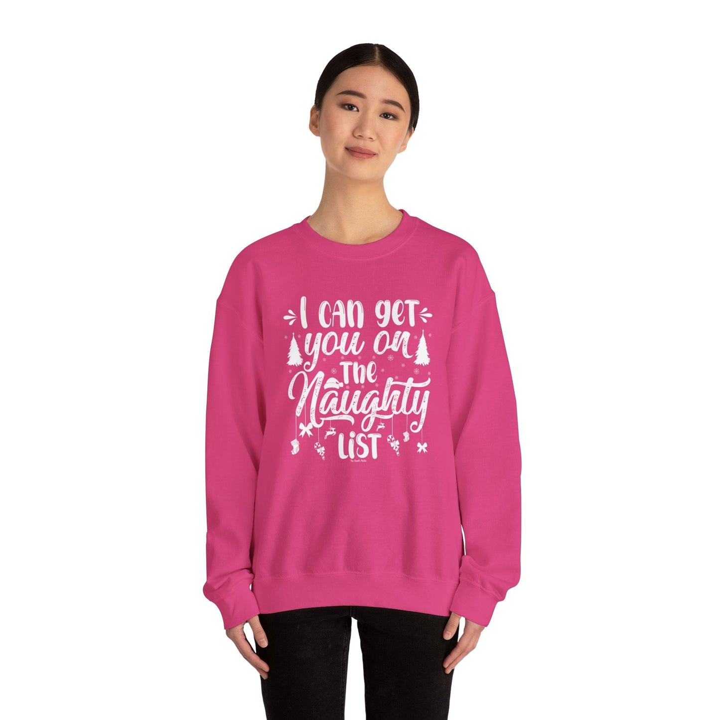 I Can Get You On The Naughty List Crewneck Sweatshirt The Devil's Pickle
