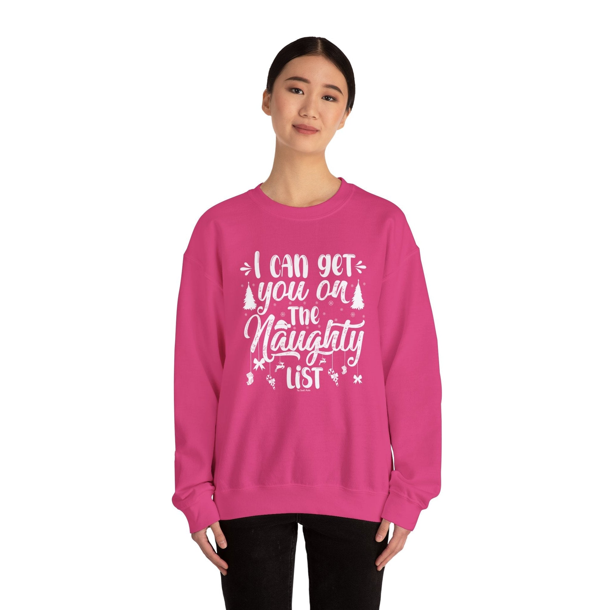 I Can Get You On The Naughty List Crewneck Sweatshirt The Devil's Pickle