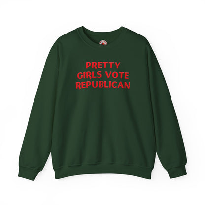 Pretty Girls Vote Republican Crewneck Sweatshirt The Devil's Pickle