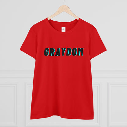 Graydom Women's Midweight Cotton Tee Graydom Grayceful LLC