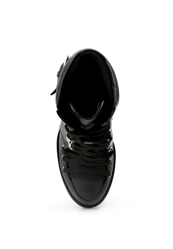 Willow Combat Boot See size chart under “more details” The Fashion Celestial