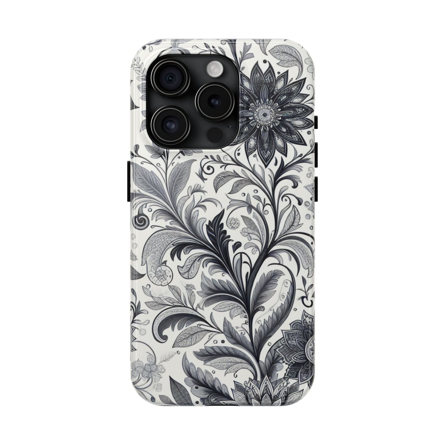 Floral Tough Phone Cases, Durable Phone Cover, Stylish Floral Design, Gift for Her, Trendy Tech Accessories, Birthday Present Grayceful LLC