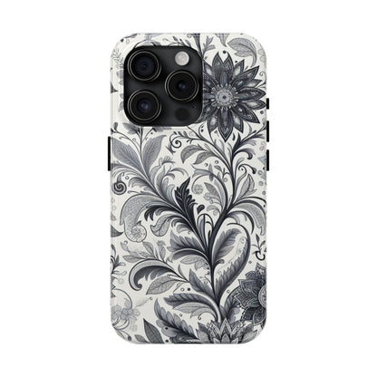 Floral Tough Phone Cases, Durable Phone Cover, Stylish Floral Design, Gift for Her, Trendy Tech Accessories, Birthday Present Grayceful LLC