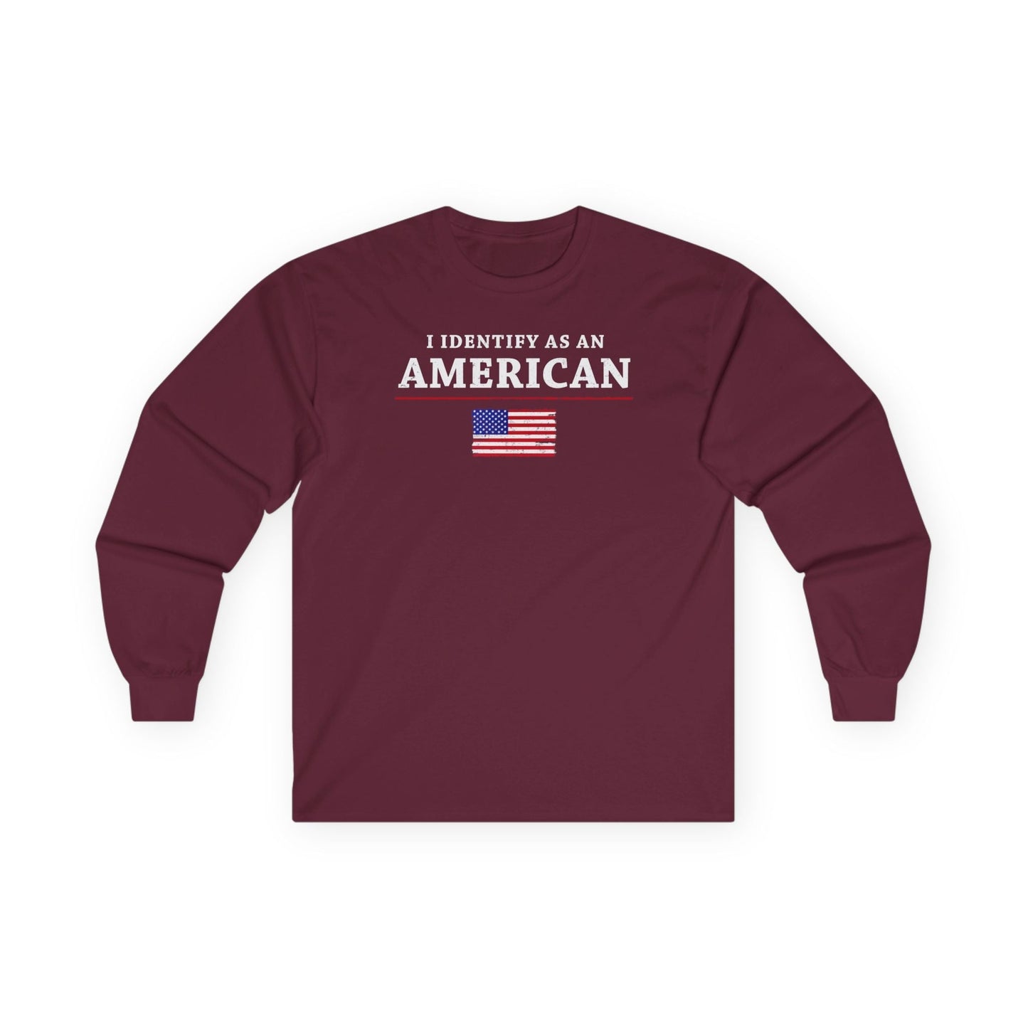 I Identify As An American Long Sleeve Tee The Devil's Pickle