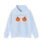 Behind These Pumpkins Are Huge Tits Hooded Sweatshirt The Devil's Pickle