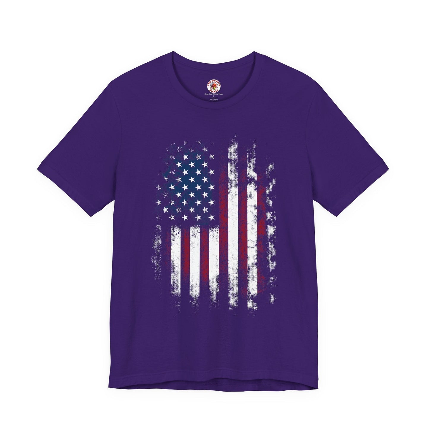Distressed American Flag T-Shirt The Devil's Pickle