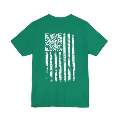 American Flag QR Code T-Shirt The Devil's Pickle
