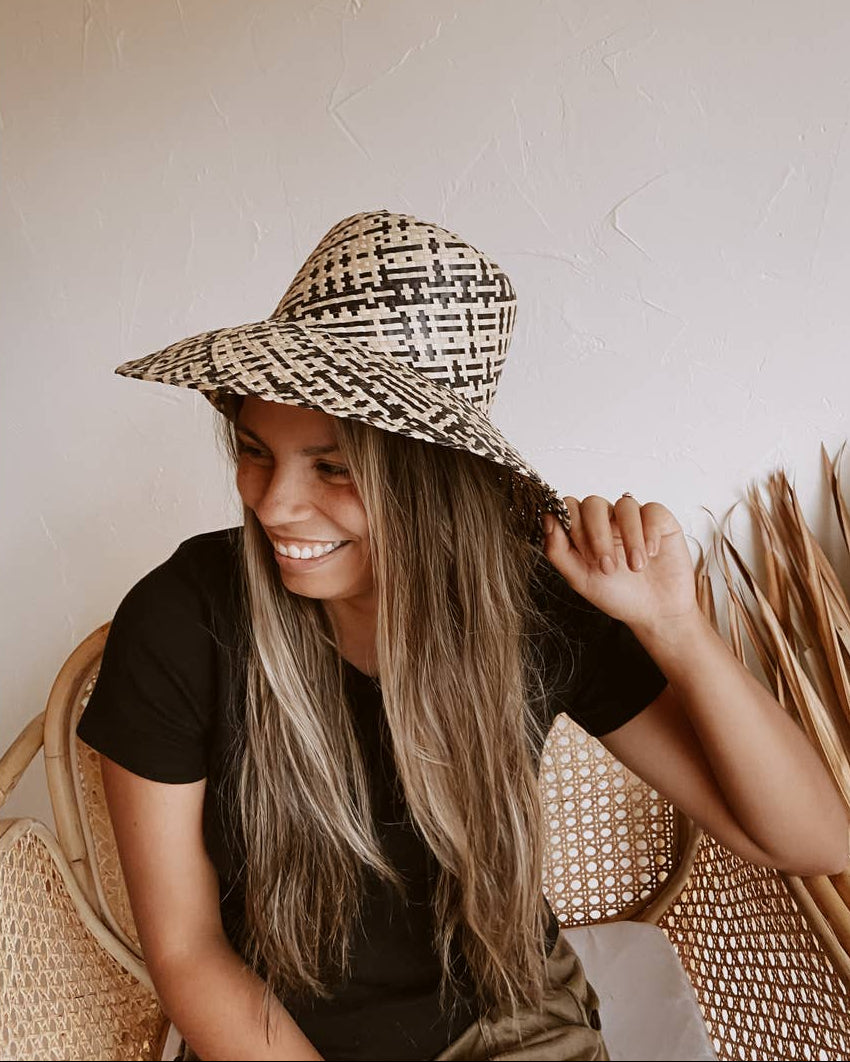 Ombre Woven Bucket Hat Village Thrive