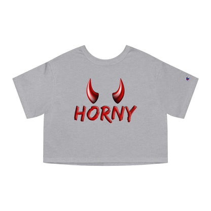 Horny Cropped T-Shirt The Devil's Pickle
