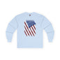 Distressed American Flag Long Sleeve Tee The Devil's Pickle