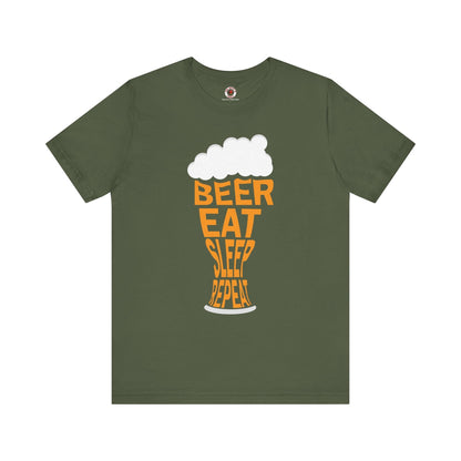 Beer Eat Sleep Repeat T-Shirt The Devil's Pickle