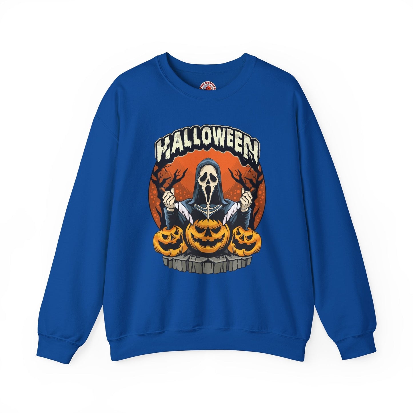 Screamer Killer Ghost Halloween Crewneck Sweatshirt The Devil's Pickle