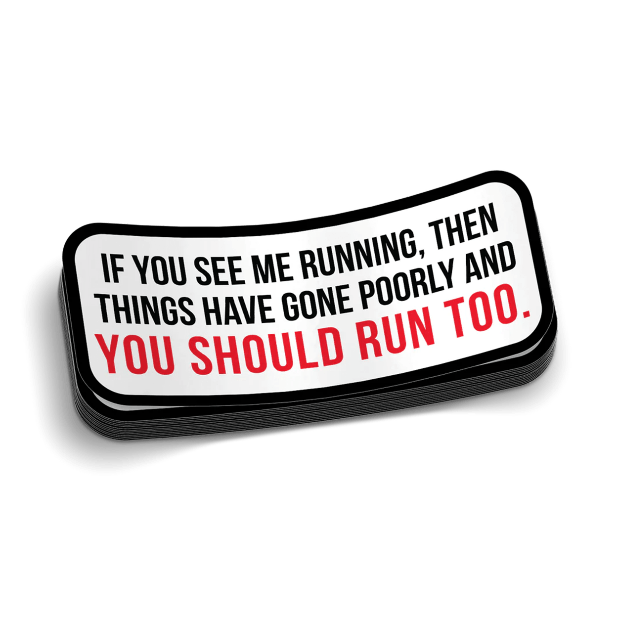 Run Hard Hat Decal Armed American Supply