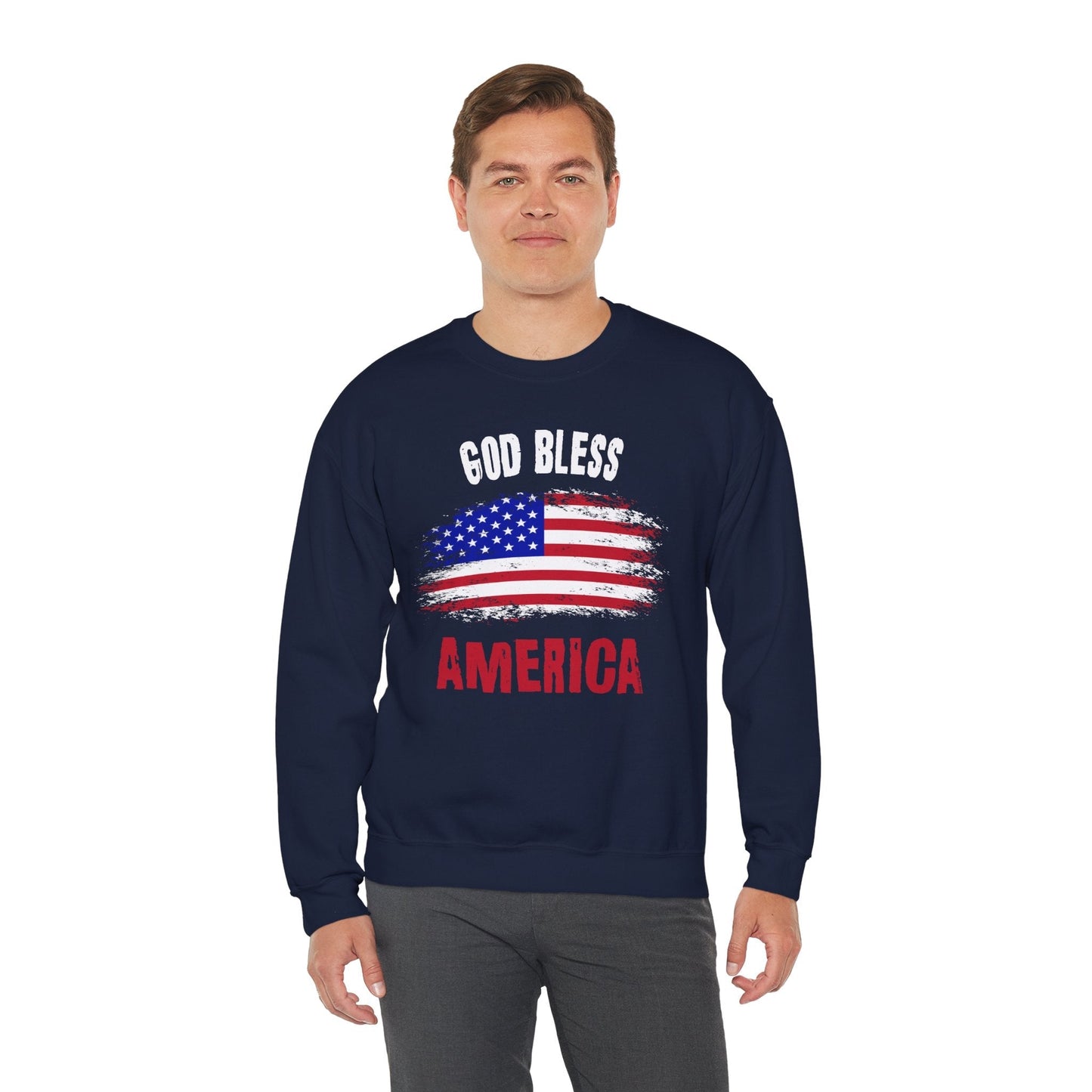 God Bless America Crewneck Sweatshirt The Devil's Pickle