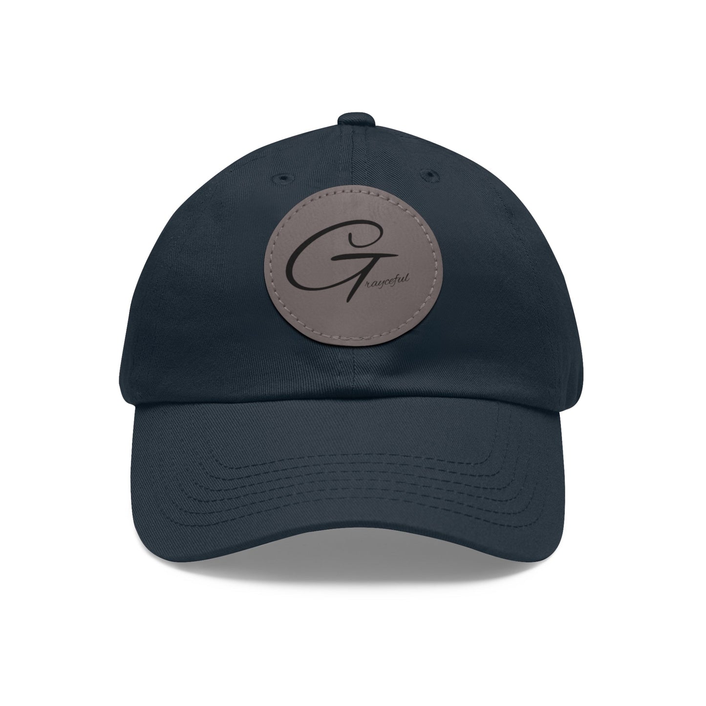 Hat with Leather Patch (Round) Grayceful LLC