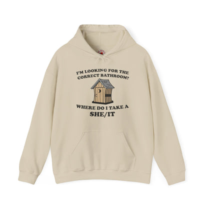 I'm Looking For The Correct Bathroom Hooded Sweatshirt The Devil's Pickle