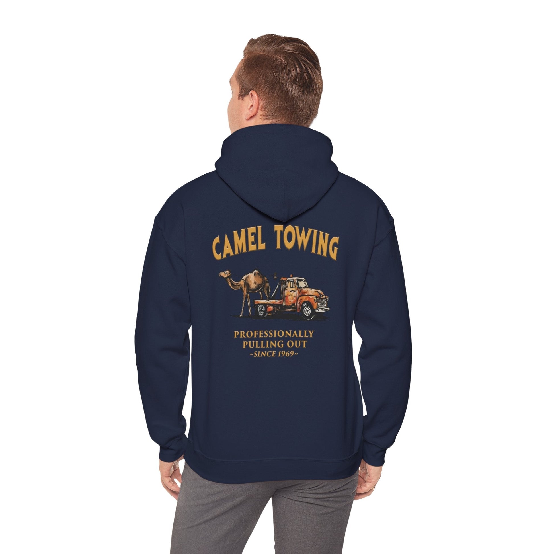 Camel Towing Back Hooded Sweatshirt The Devil's Pickle