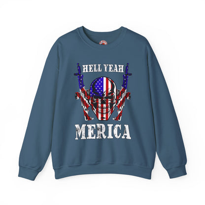 Hell Yeah Merica Crewneck Sweatshirt The Devil's Pickle