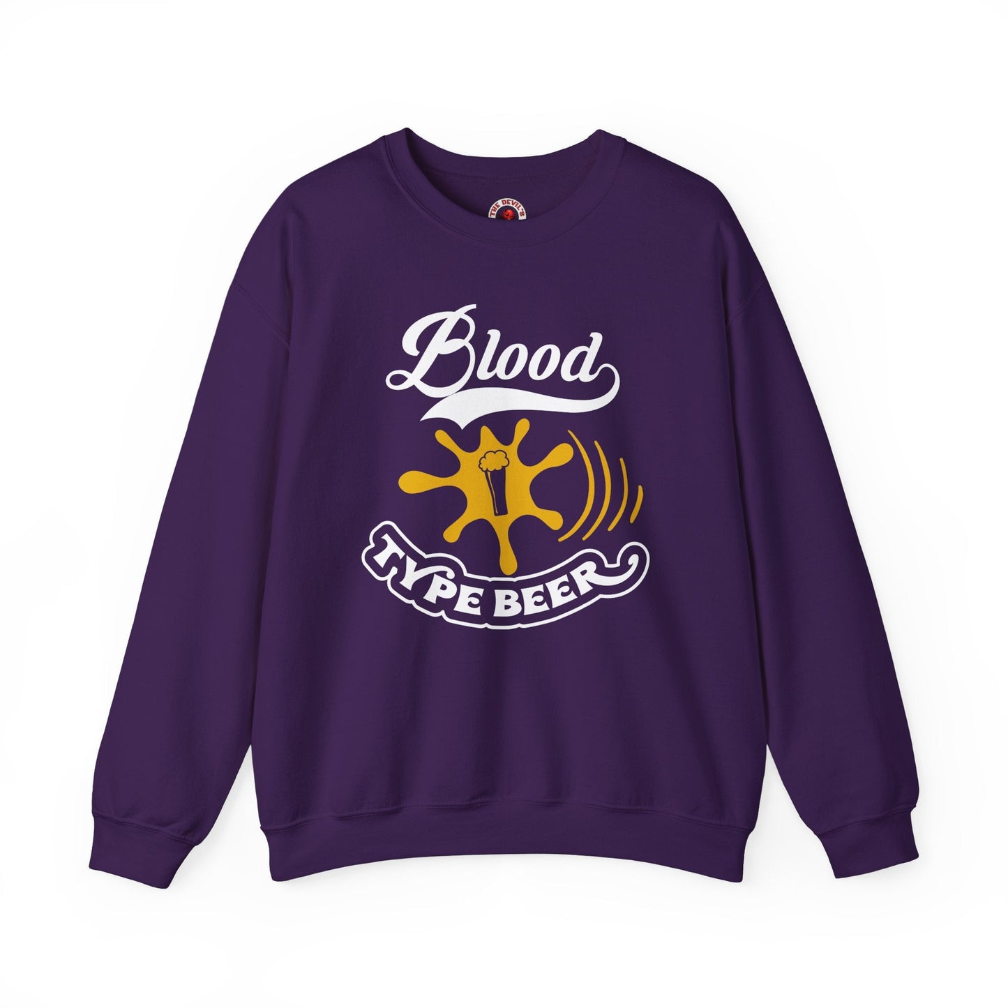 Blood Type Beer Crewneck Sweatshirt The Devil's Pickle