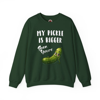 My Pickle Is Bigger Than Yours Crewneck Sweatshirt The Devil's Pickle