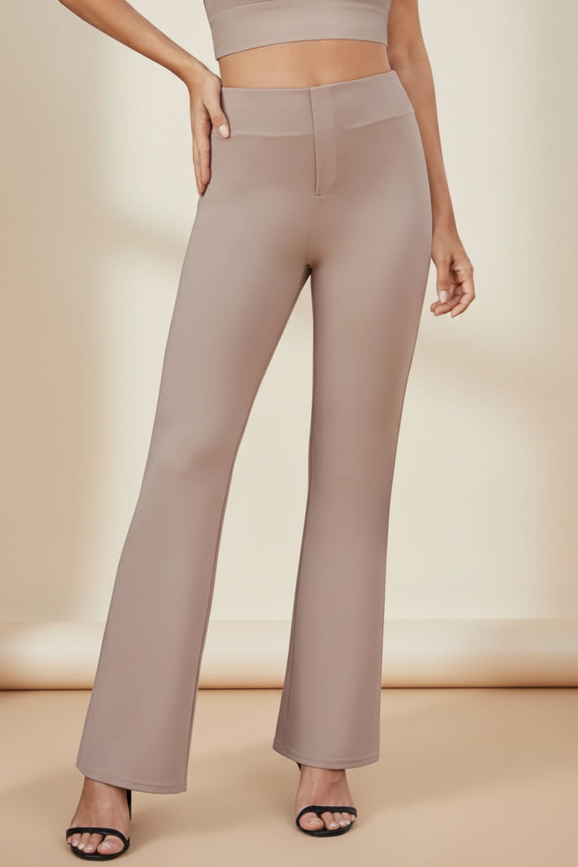 Business-Casual High-Waisted Stretch Trousers for Women FitiqueFit