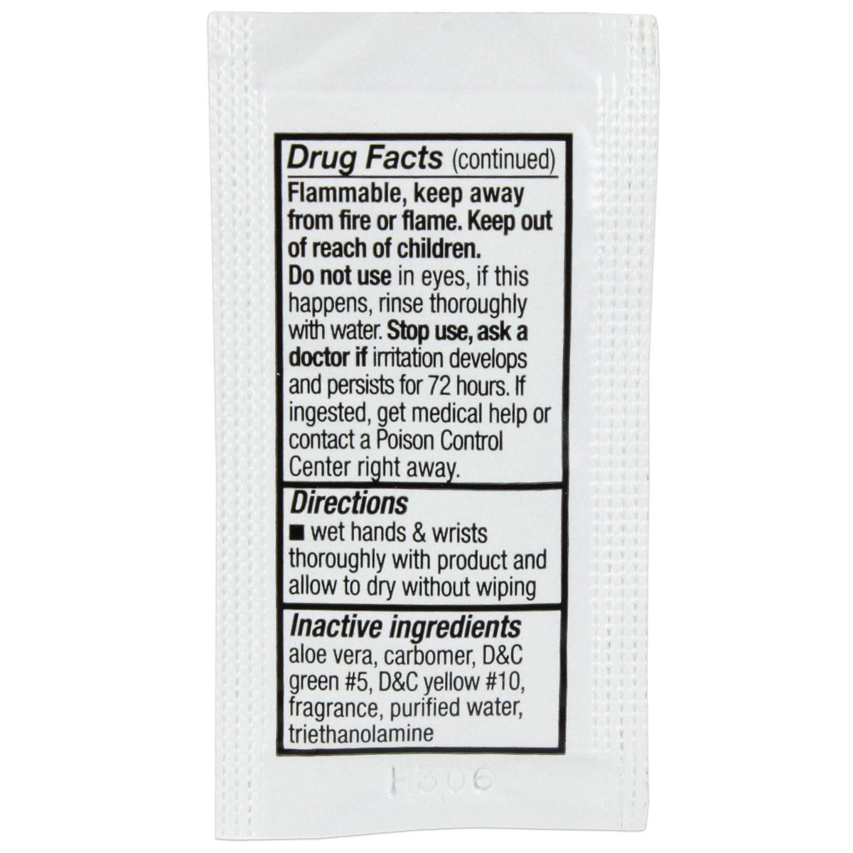 Hand Sanitizer Fresh, .9gm. Pouch, 25 per box quakekits.com