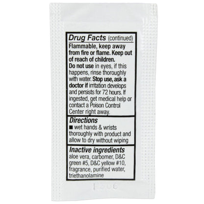 Hand Sanitizer Fresh, .9gm. Pouch, 25 per box quakekits.com