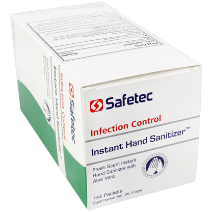 Hand Sanitizer Fresh, .9gm. Pouch, 144 per box quakekits.com