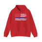 Thin Blue Line American Flag Hooded Sweatshirt The Devil's Pickle
