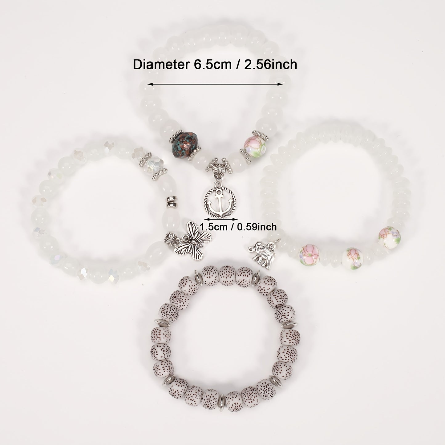 [Women's Bohemian Bracelet Set] Bohemian Bracelets Set for Women - Stackable Stretch Multilayer Beads Bracelet NovaCart