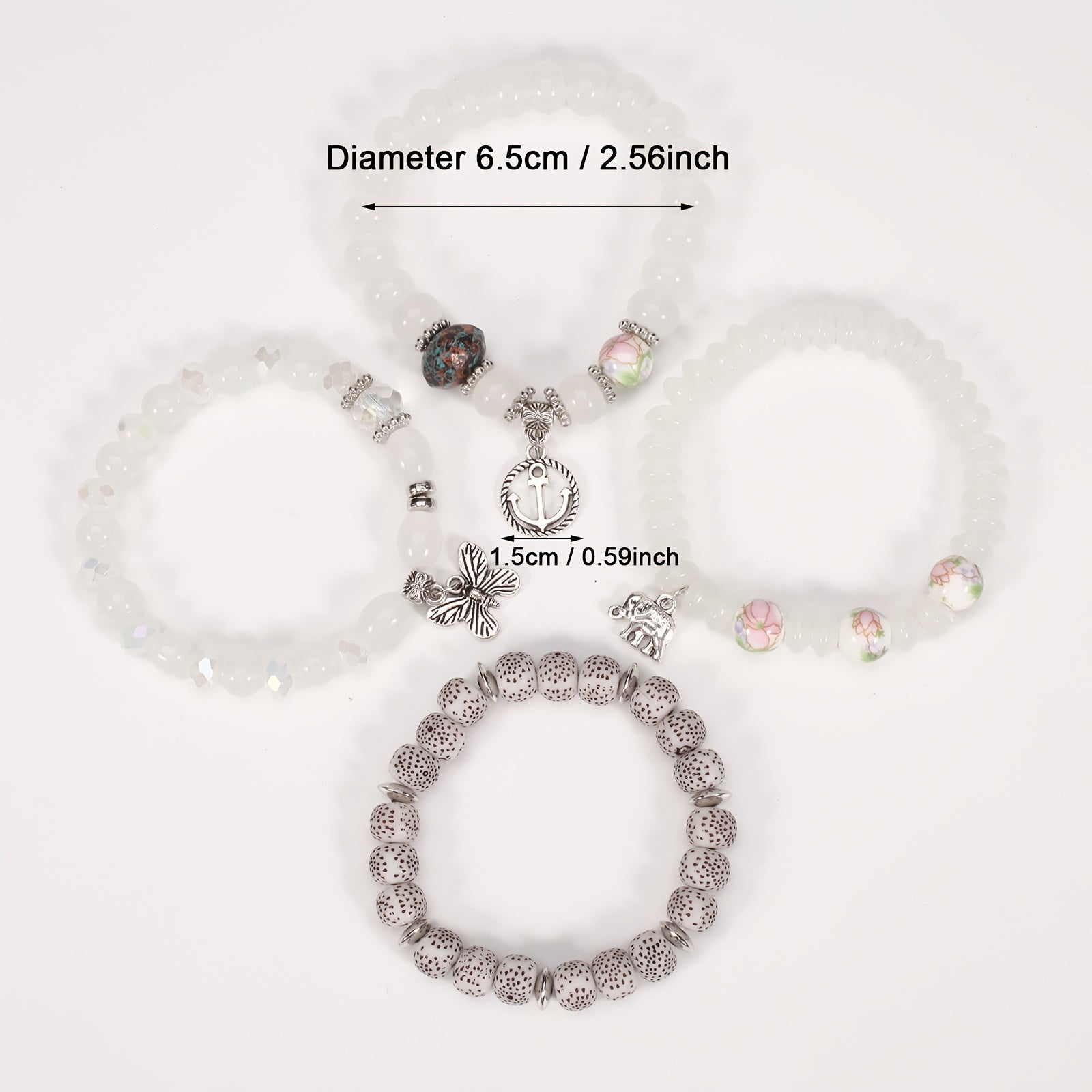 [Women's Bohemian Bracelet Set] Bohemian Bracelets Set for Women - Stackable Stretch Multilayer Beads Bracelet NovaCart