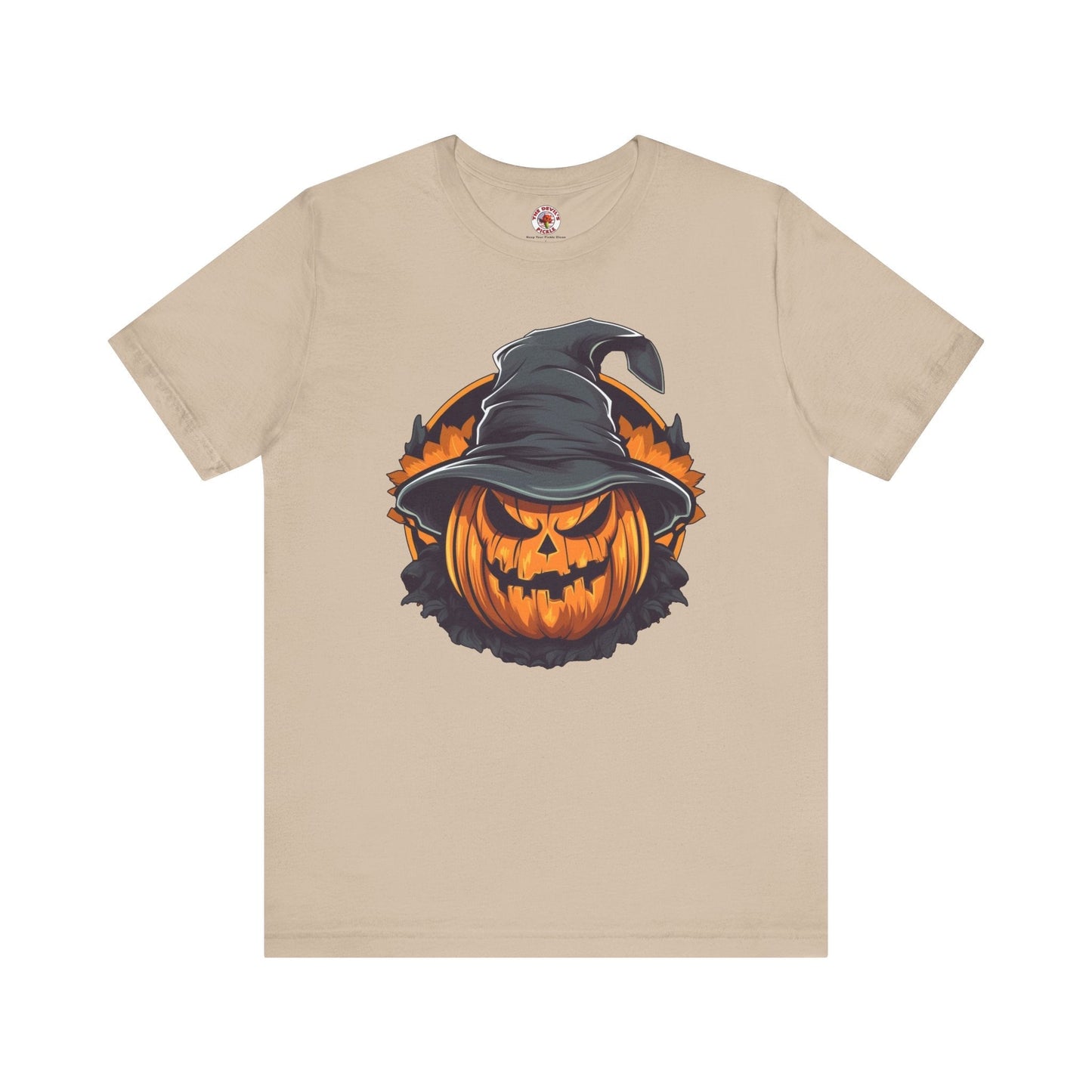 Scary Witch Pumpkin Halloween T-Shirt The Devil's Pickle