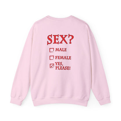 Sex? Yes, Please Crewneck Sweatshirt The Devil's Pickle