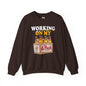Working On My 6 Pack Crewneck Sweatshirt The Devil's Pickle