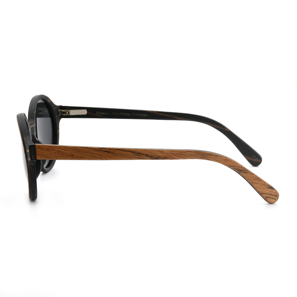 Pepe – Iconic Round Wood Sunglasses JOPLINS® | Premium Sustainable Sunglasses