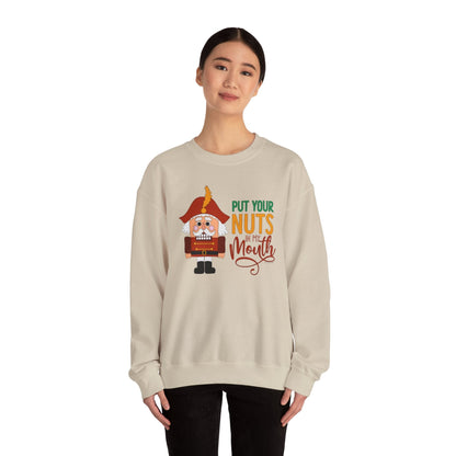 Put Your Nuts In My Mouth Crewneck Sweatshirt The Devil's Pickle