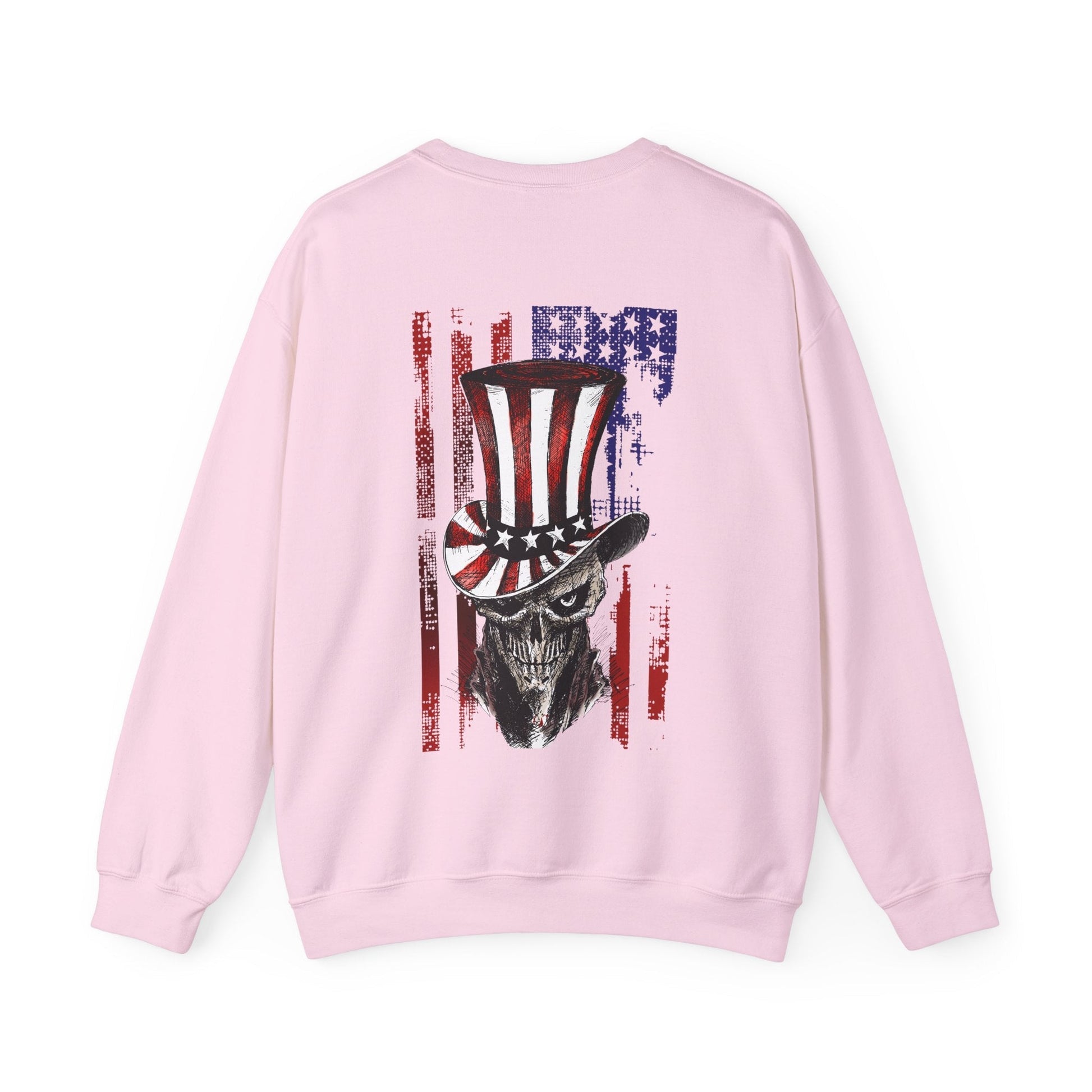 Patriotic Skull Crewneck Sweatshirt The Devil's Pickle