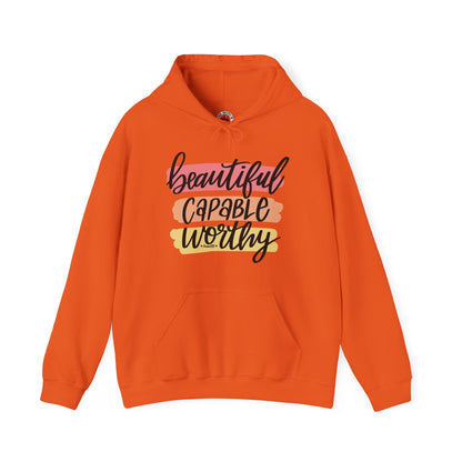 Beautiful Capable Worthy Hooded Sweatshirt The Devil's Pickle