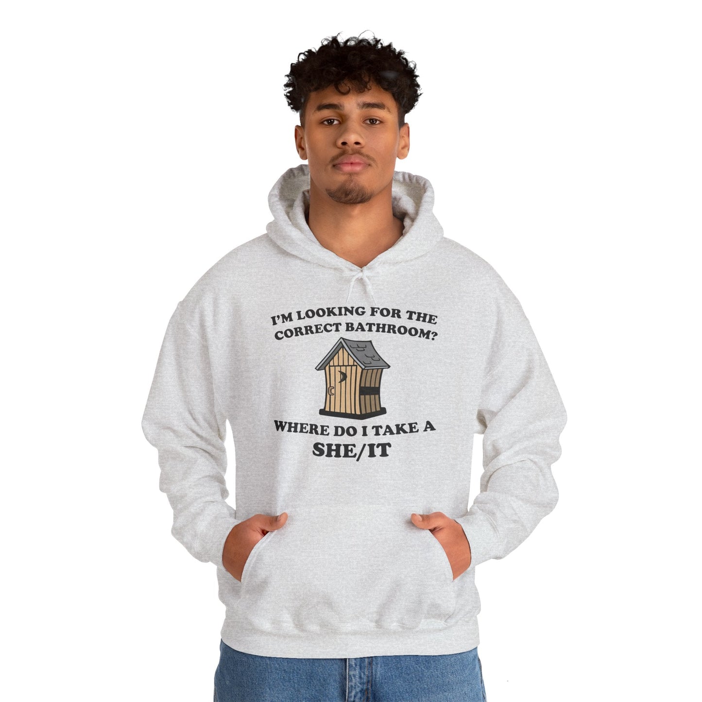 I'm Looking For The Correct Bathroom Hooded Sweatshirt The Devil's Pickle