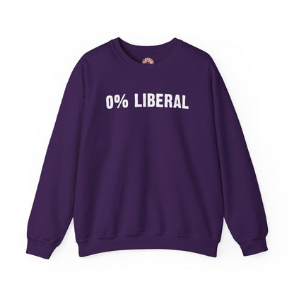 0% Liberal Crewneck Sweatshirt The Devil's Pickle