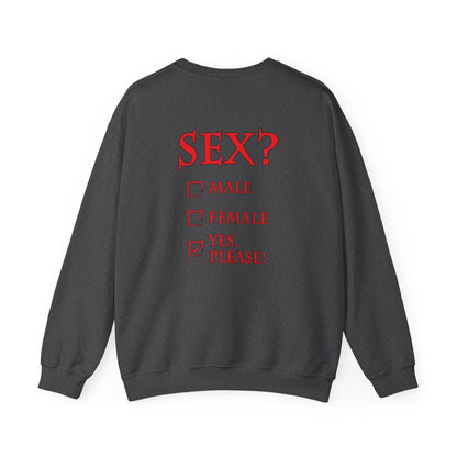 Sex? Yes, Please Crewneck Sweatshirt The Devil's Pickle