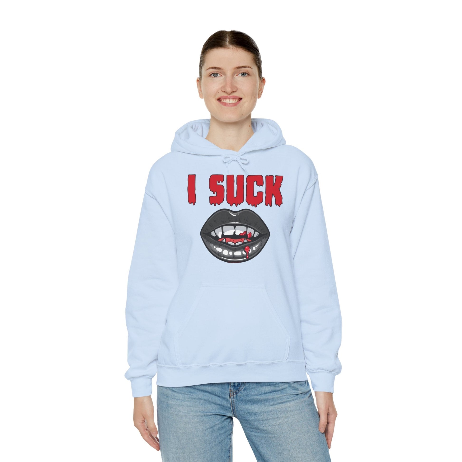 I Suck Hooded Sweatshirt The Devil's Pickle