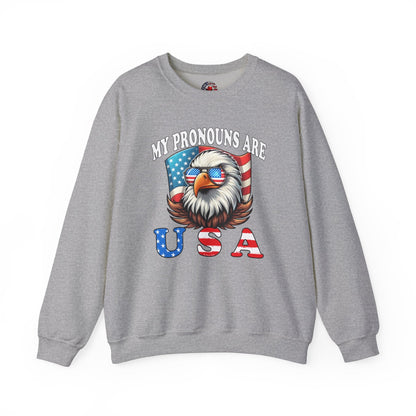 My Pronouns Are U.S.A Crewneck Sweatshirt The Devil's Pickle
