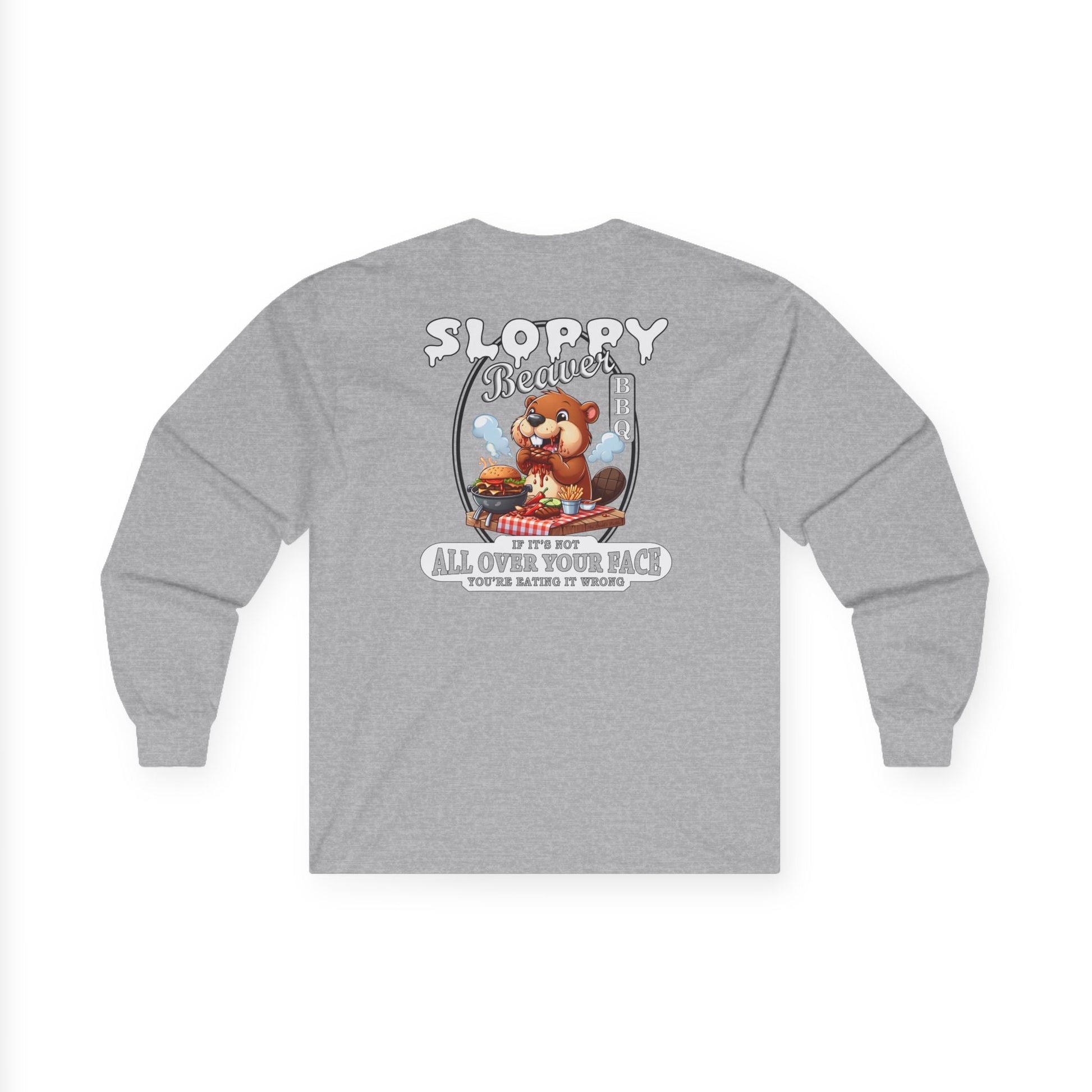 Sloppy Beaver BBQ Back Long Sleeve Tee The Devil's Pickle