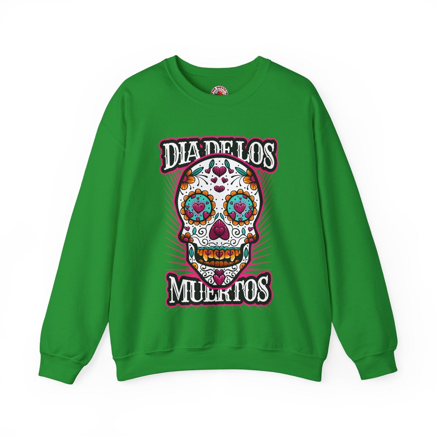 Dia De Los Muertos Skull Crewneck Sweatshirt The Devil's Pickle