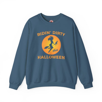 Ridin' Dirty This Halloween Crewneck Sweatshirt The Devil's Pickle