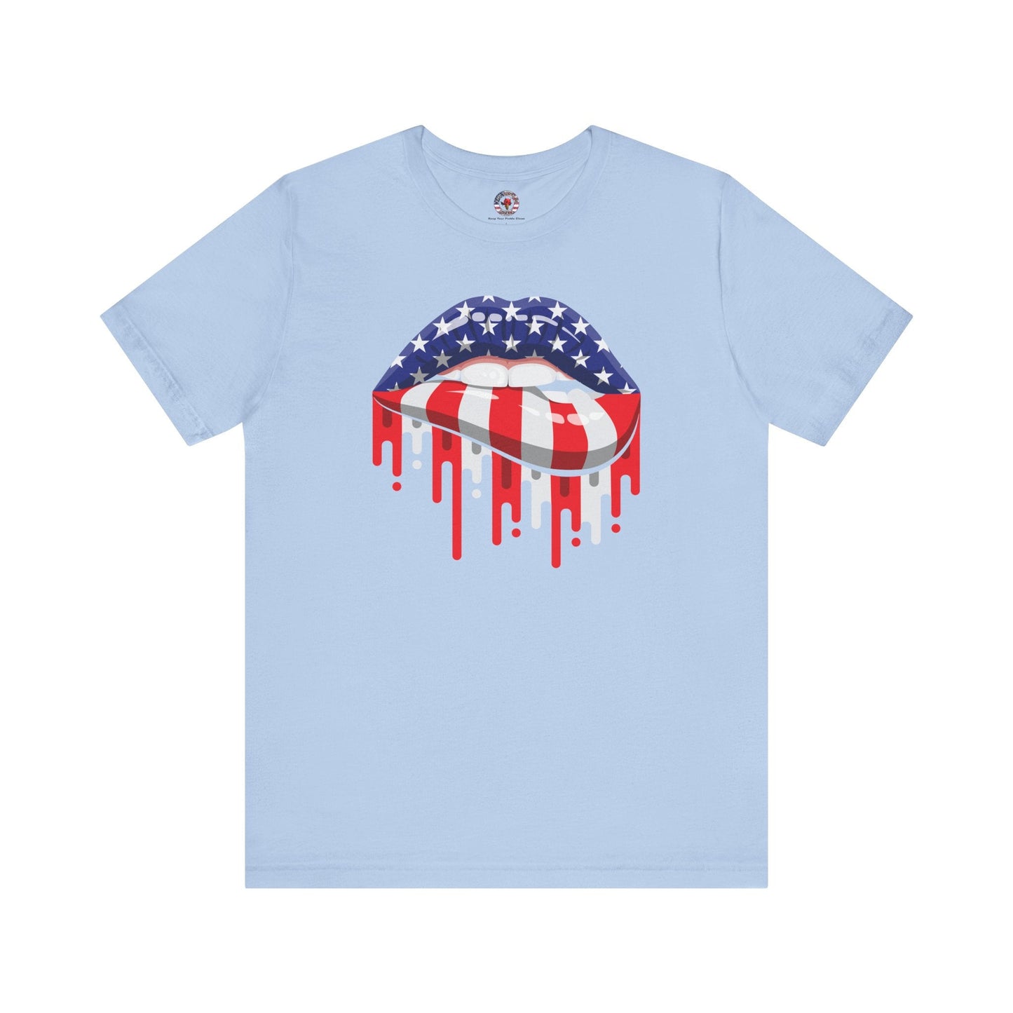 American Flag Lips T-Shirt The Devil's Pickle