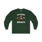 Stop Staring At My Breasts Long Sleeve Tee The Devil's Pickle