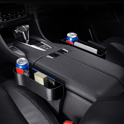 Car Seat Gap Organizer with Cup Holder - Lightweight ABS Storage Box for Console Side Pockets, Front Seat Accessory for Enhanced Organization, Car Storag NovaCart