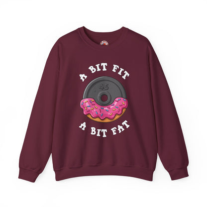 A Bit Fit, A Bit Fat Crewneck Sweatshirt The Devil's Pickle
